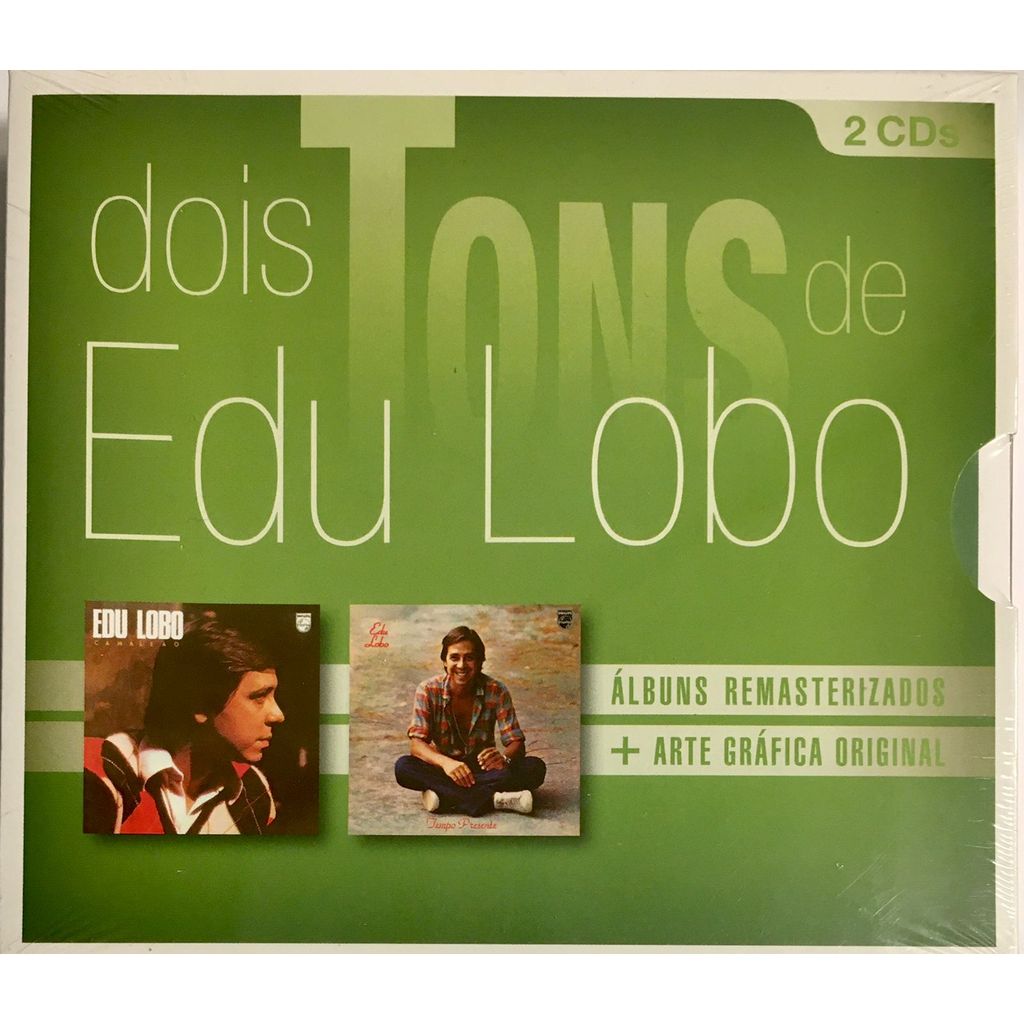 Box CD Edu Lobo Dois Tons Camaleão e Tempo Presente Lacrado