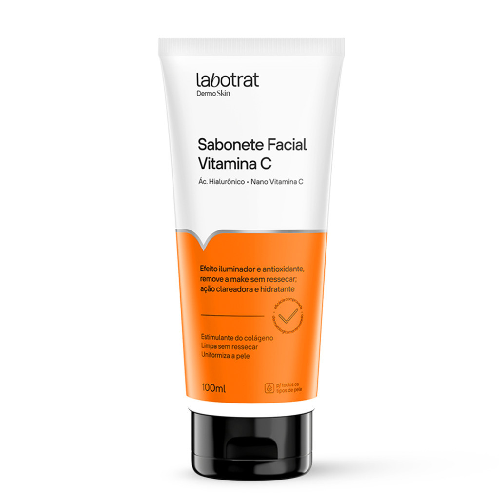 Sabonete facial vitamina C Dermo limpeza antioliosidade