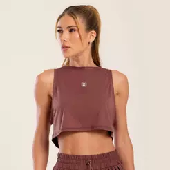 Cropped Cavado Vivid Bourbon Poliamida Soft