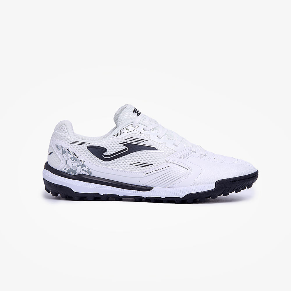 Chuteira de Society Joma Liga 5 Branco e Preto