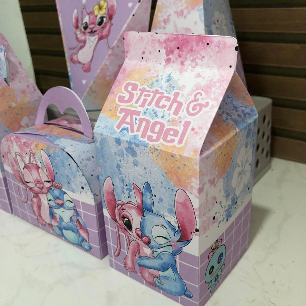 Kit Caixinhas Stitch e Angel Lembrancinha para Festa Infantil — imagem 2 de 2