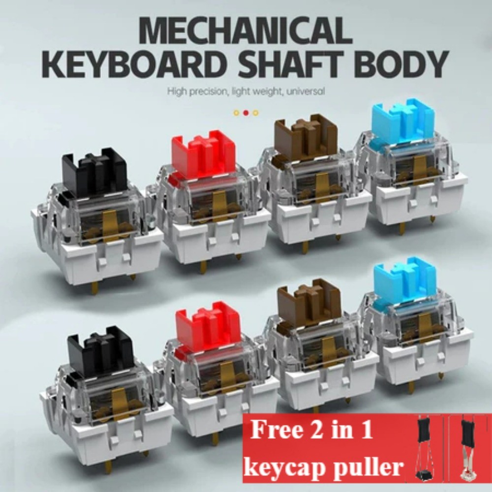 104 Pçs Interruptor De Teclado Mecânico Linear Tátil Silencioso Interruptores 3Pin Lubrificação Manual Personalizado
