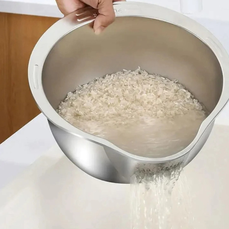 Filtro De Lavagem De Arroz Coador Cesta De Drenagem Bacia