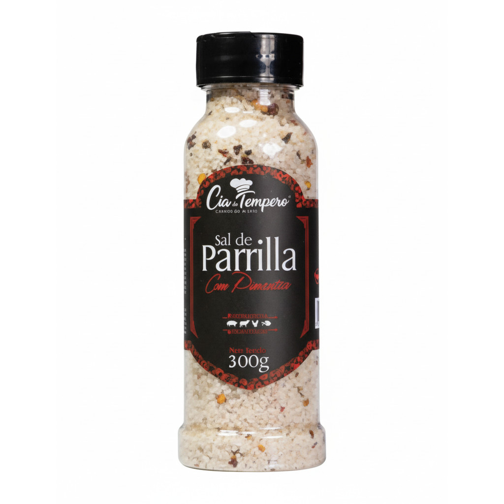Sal De Parrilla Com Pimentas 300G CIA DO TEMPERO
