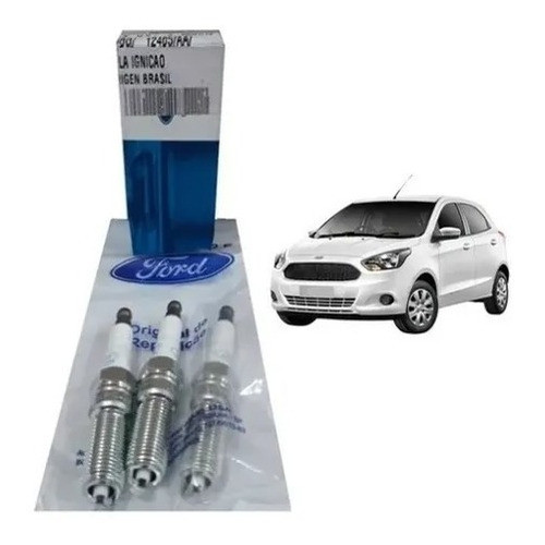 Kit 3 - Velas Ford - Ka 1.0 12v 3 Cilindros 2014 A 2021 em Oferta na Shopee