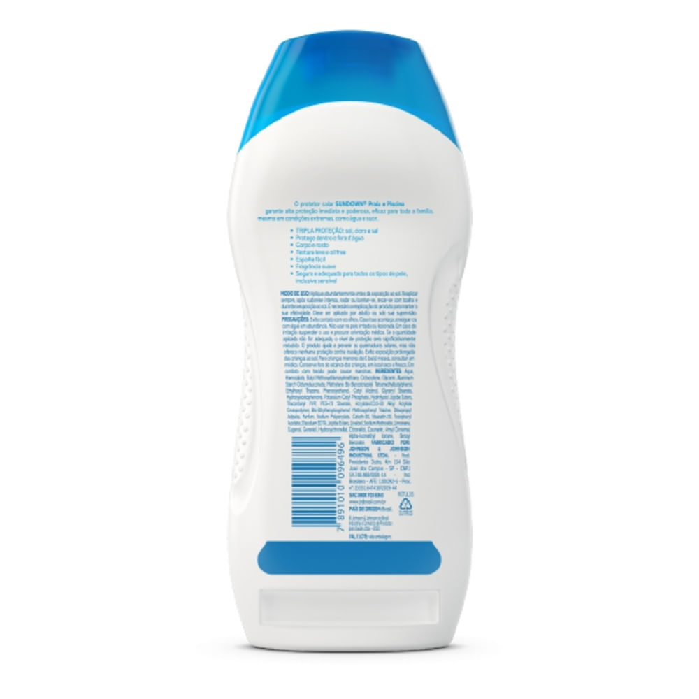 Detalhes do Protetor Solar Sundown Praia e Piscina FPS 30 Loção 200ml