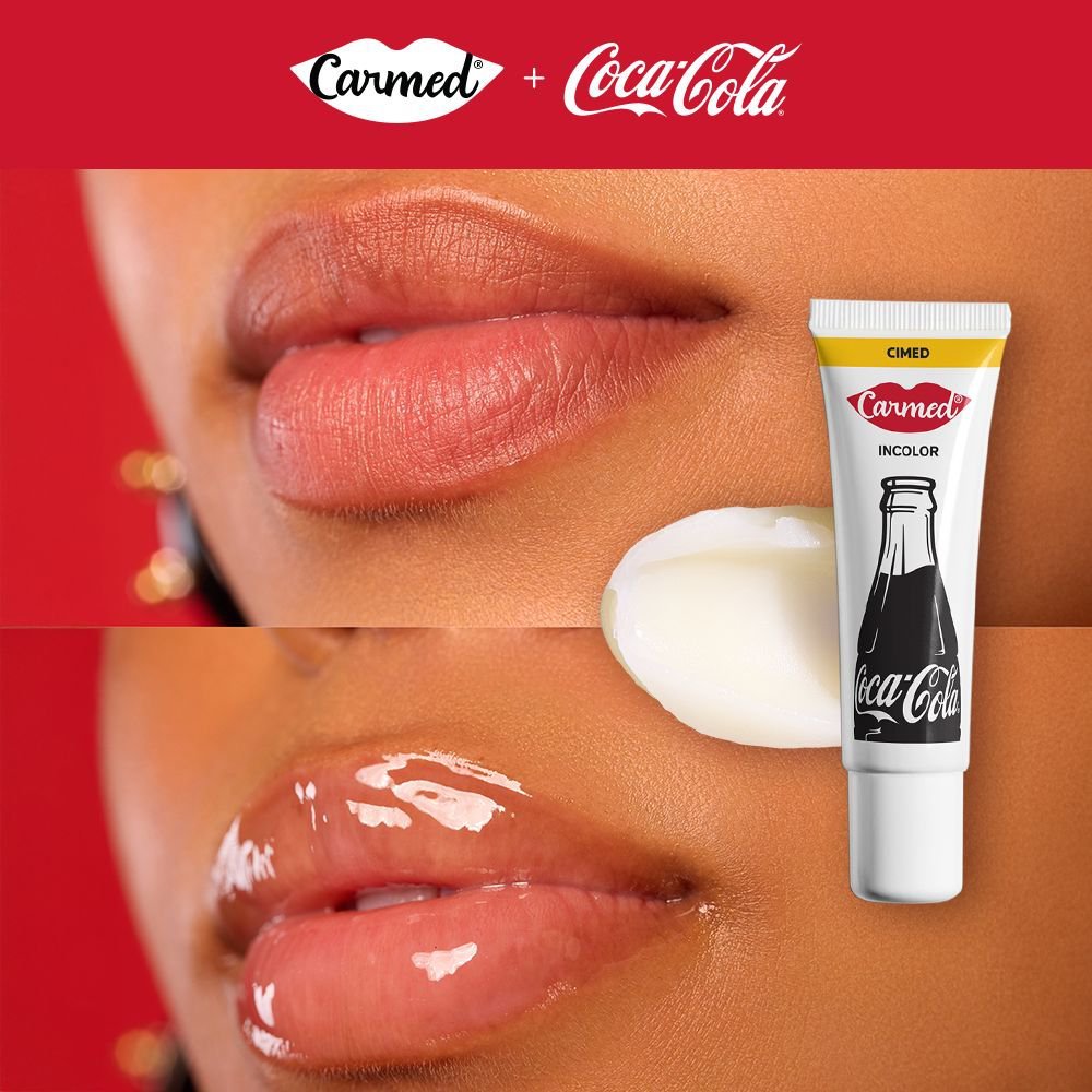 Detalhes do Hidratante Labial Carmed Coca Cola Incolor 10g