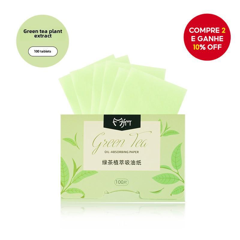 Fitas Absorventes de Óleo para o Rosto com 100 Peças | Papel Blotting Portátil para Controle de Brilho e Matificação em Oferta na Shopee