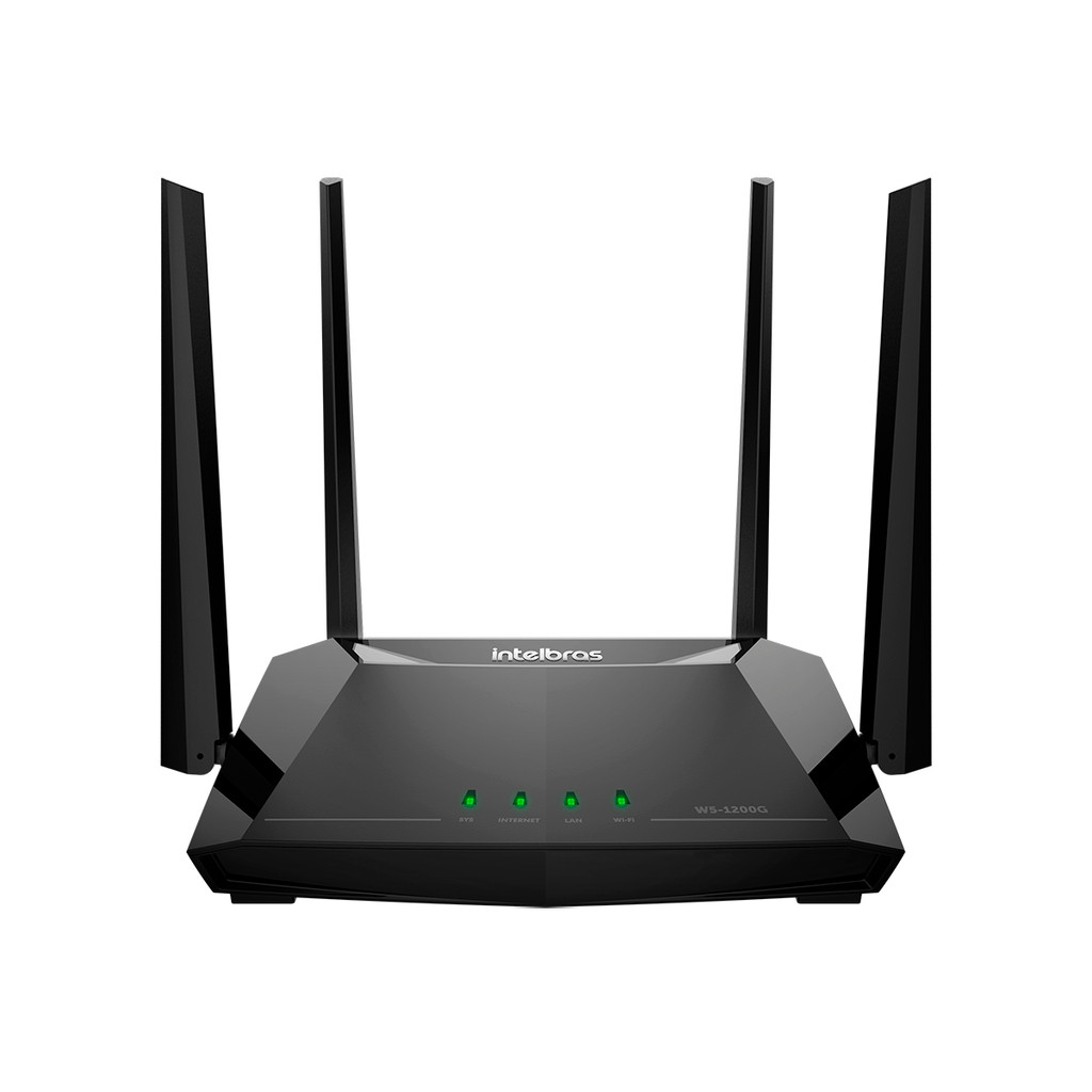 Roteador Wi-Fi 5 de Alto Desempenho W5-1200G Preto Intelbras em Oferta na Shopee