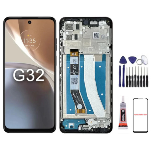 Frontal Touch Display Tela Original Vivid Moto G32&G73 5G Moto XT2235-1 XT2237-1 Sem Aro E Com Aro