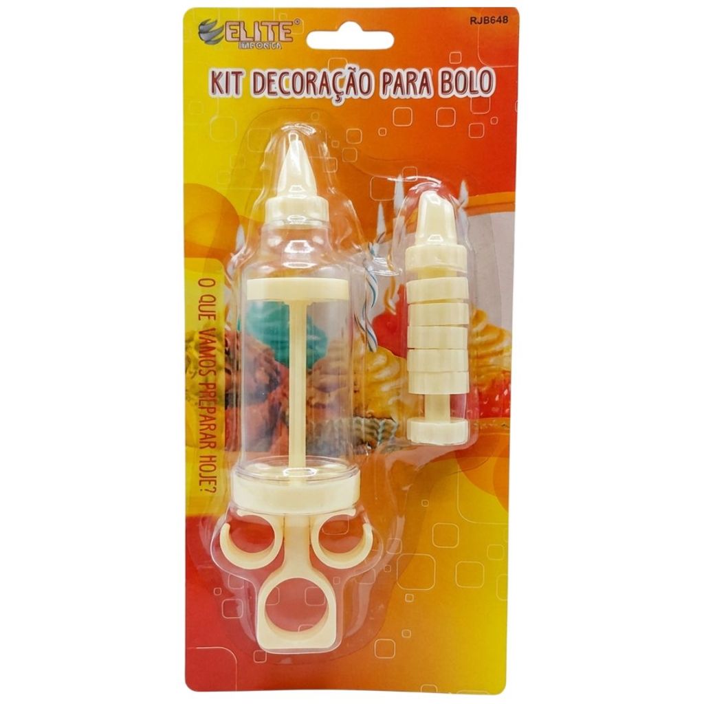 Kit Decoração de Bolo Bisnaga Com 7 Bicos Confeitaria Profissional Cupcakes Doces Alta Qualidade