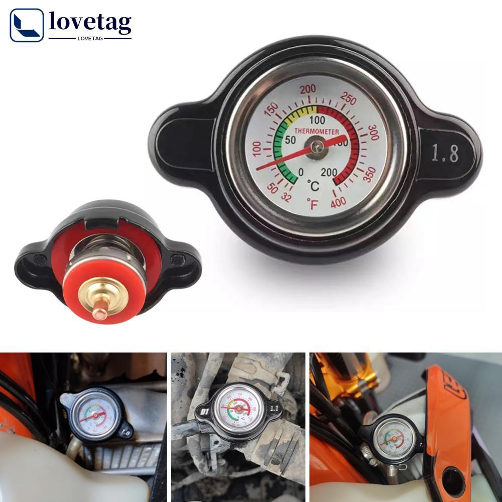 LOVETAG Tampa Termostática Do Radiador Tanque De Água De Alta Pressão , 1.8 Bar , 25.6Psi Com Medidor De Temperatura Par