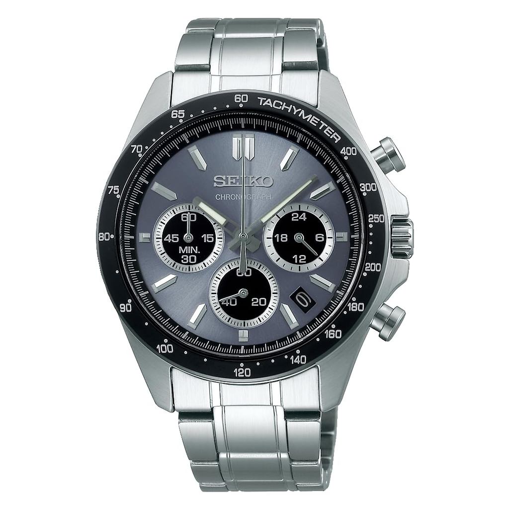 [Relógio SEIKO] Seletion SBTR027 De Pulso Masculino Bateria Quartzo Cronógrafo Data Calendário Com Mostrador Manual De 24 Horas
