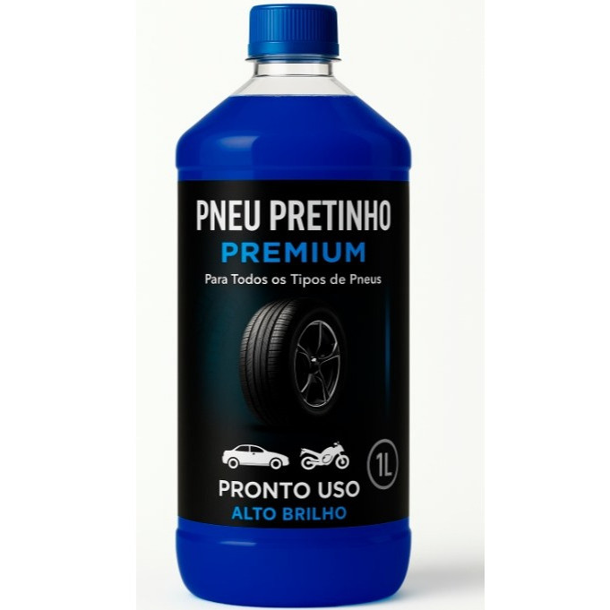 Pretinho Baba de Camelo Automotivo brilha pneu pretinho resistente a agua 500ML