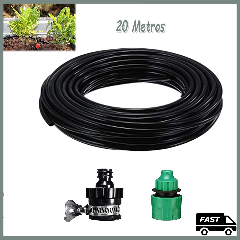 Mangueira de irrigação por gotejamento de paisagem sistema de vaso tubo de irrigação de água para jardim 20metros