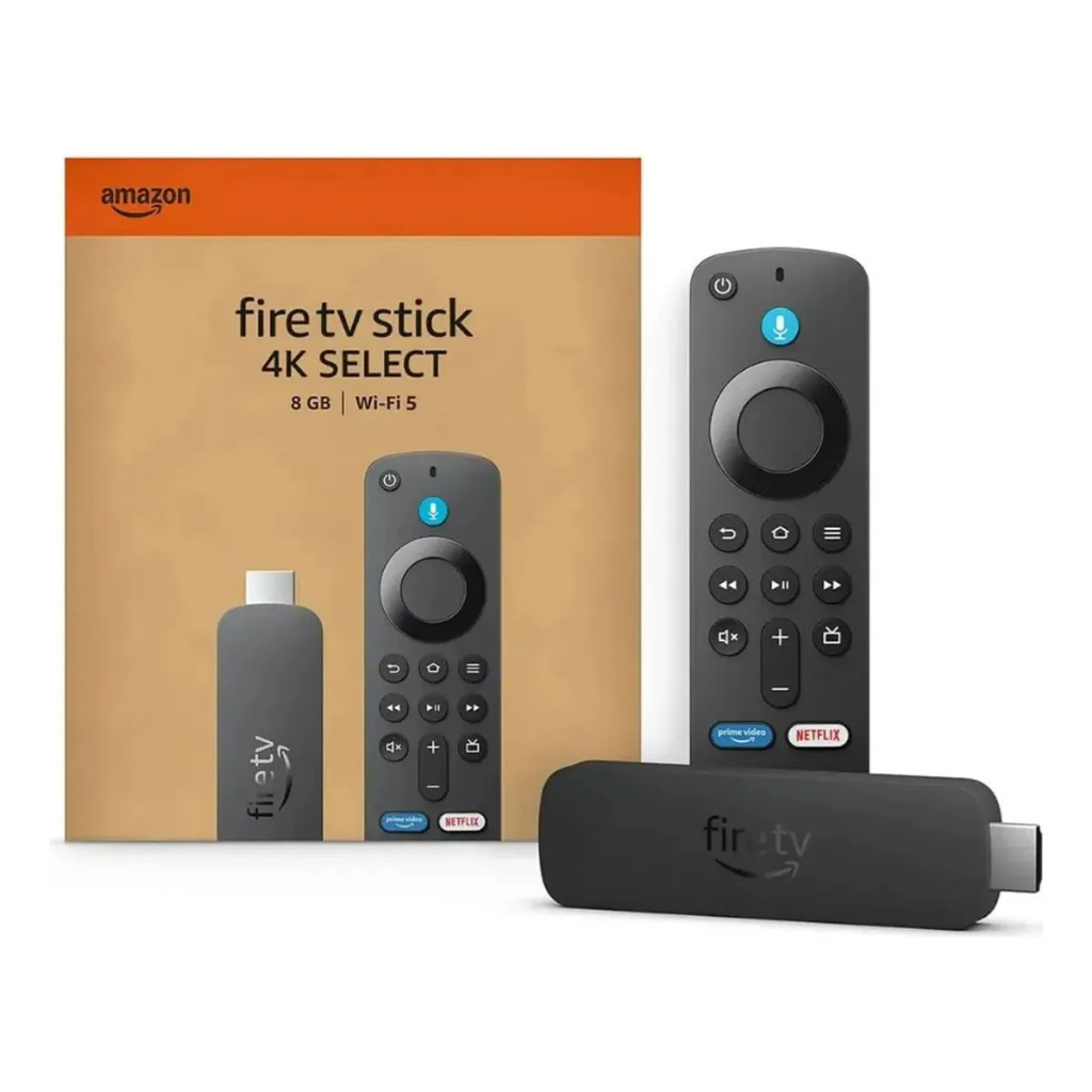 Amazon Fire Tv Stick 4k Select 8gb com Alexa e Controle (2025) Por De Voz