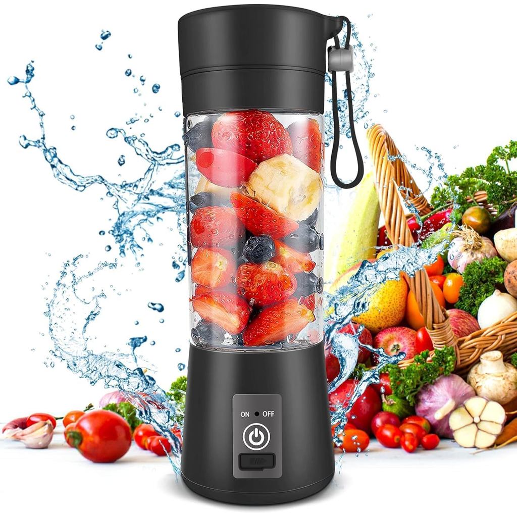 Liquidificador Portátil, Tamanho Pessoal para Shakes e Smoothies com 6 Lâminas Ultra Afiadas, Liquidificador Pessoal Rec