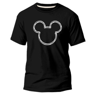 Camiseta Adulto Mickey tracos minimalista modelo novo 100% Algodão