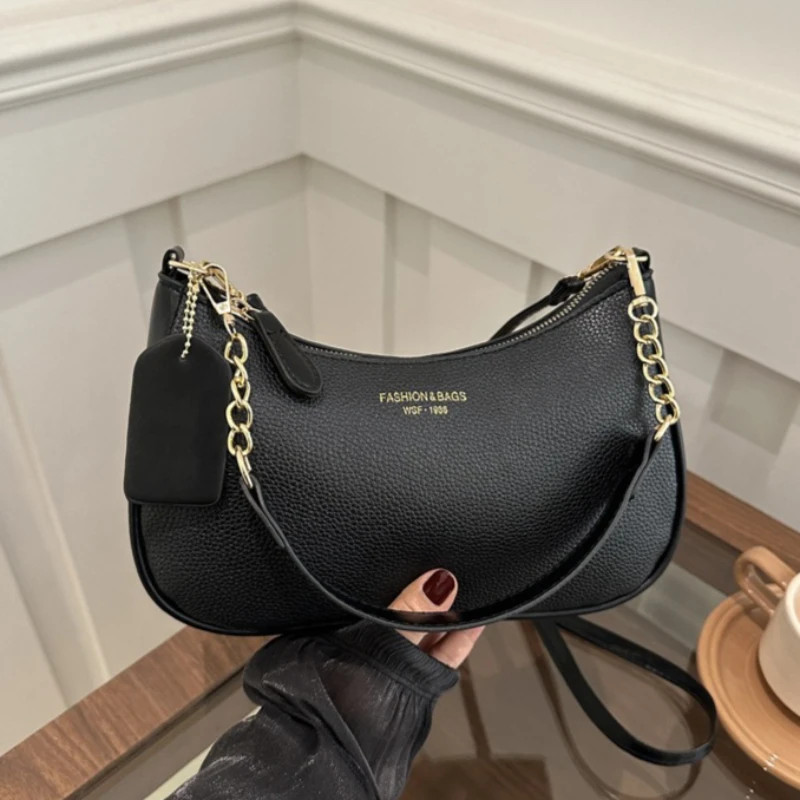 Faionable Casual Crossbody Saco Feminino Oulder Design Moderno 2026 Primavera Axilas Macio Couro Do Plutônio Cor Bolsas