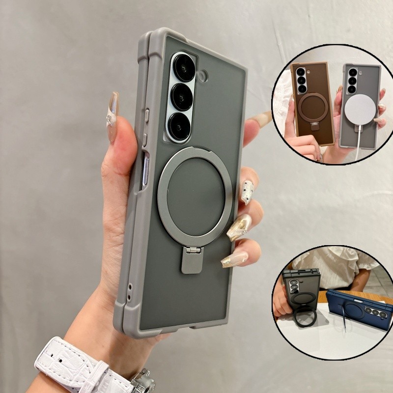Capa Magnética Anti-Queda De Quatro Cantos Para Samsung Galaxy Z Fold 7 6 5 4 Co