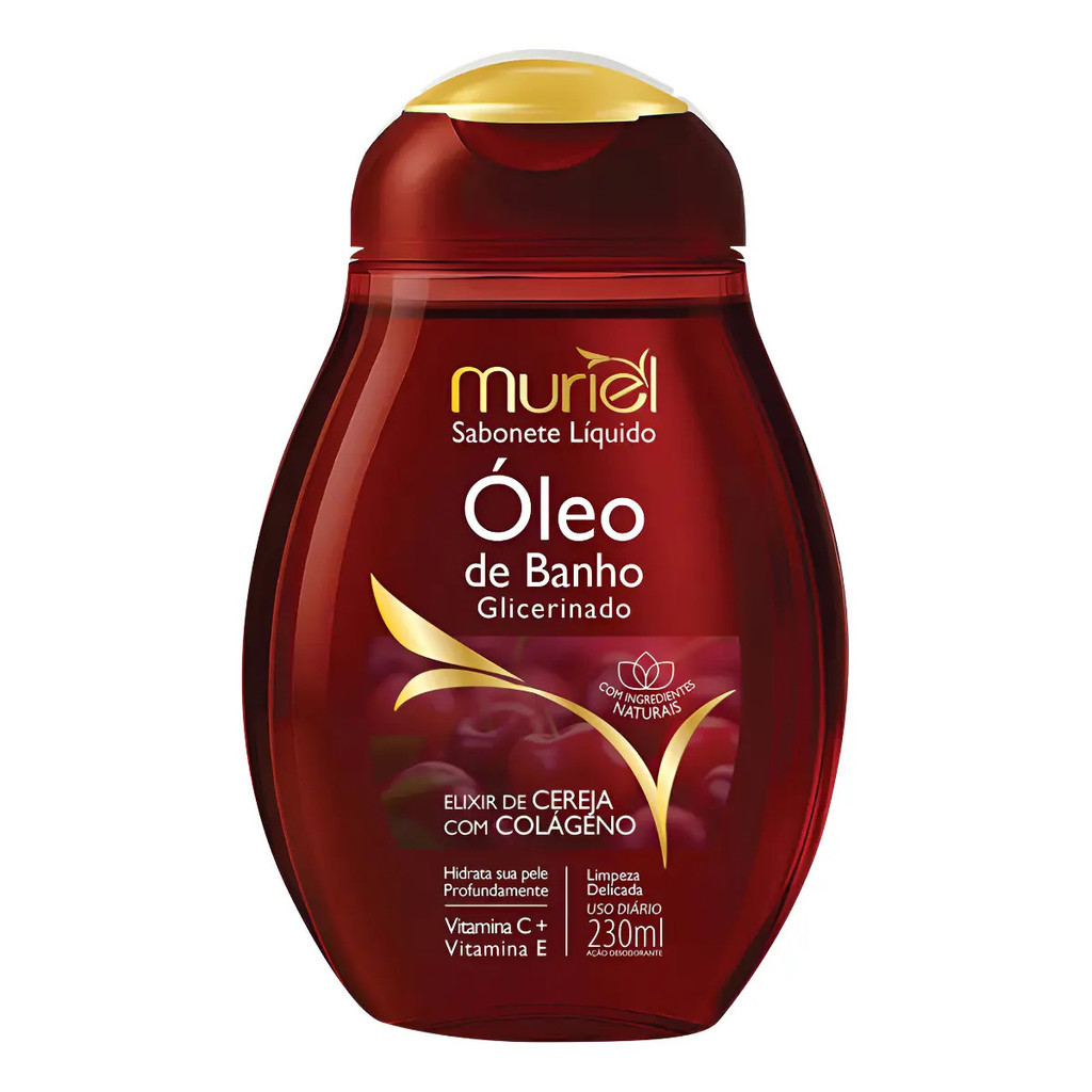 Sabonete Liquido Óleo De Banho Cereja &colageno 230ml Muriel