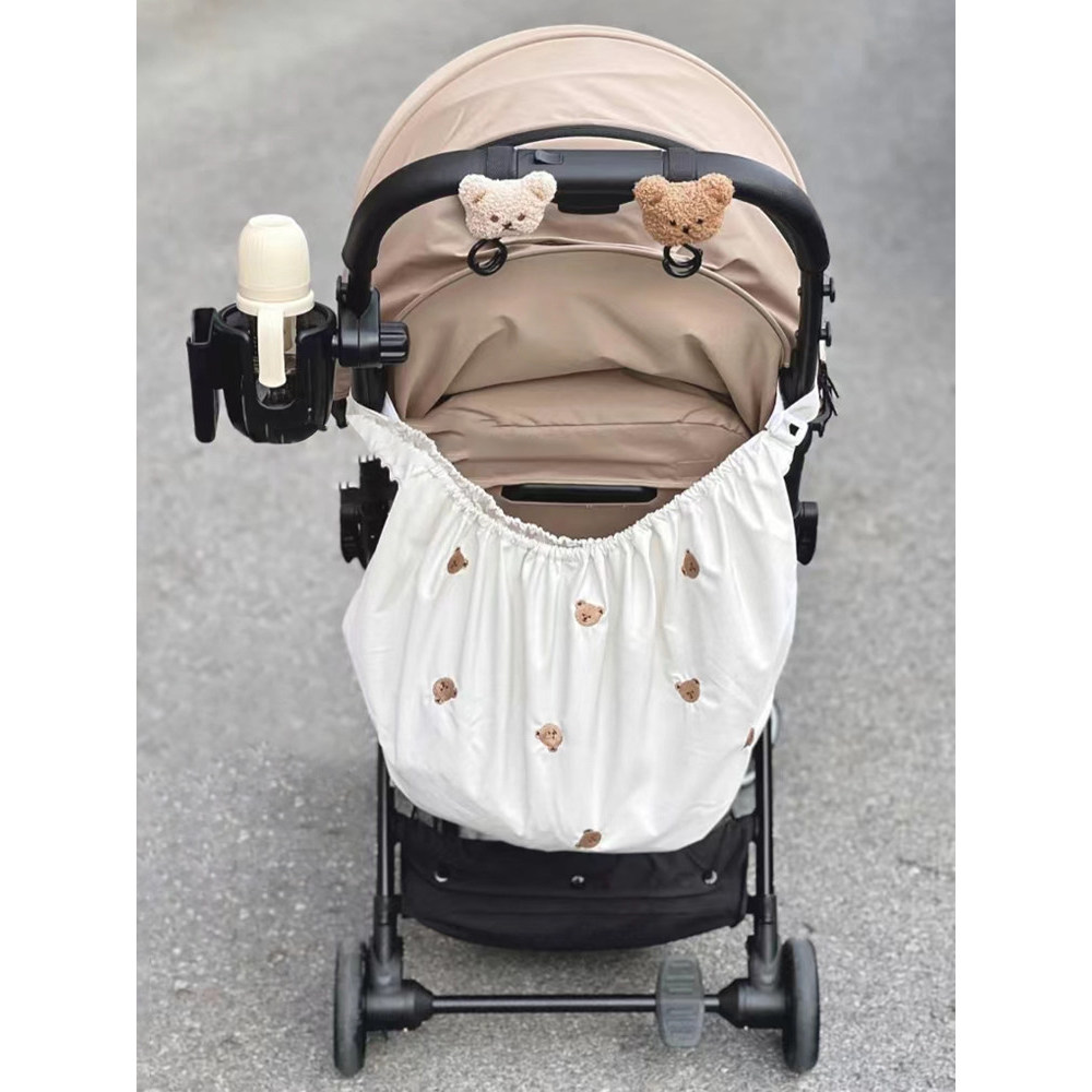 Coreano ins estilo carrinho de bebê gancho mãe bebê mochila andando bebê ferramenta útil carrinho bebê urso cabe