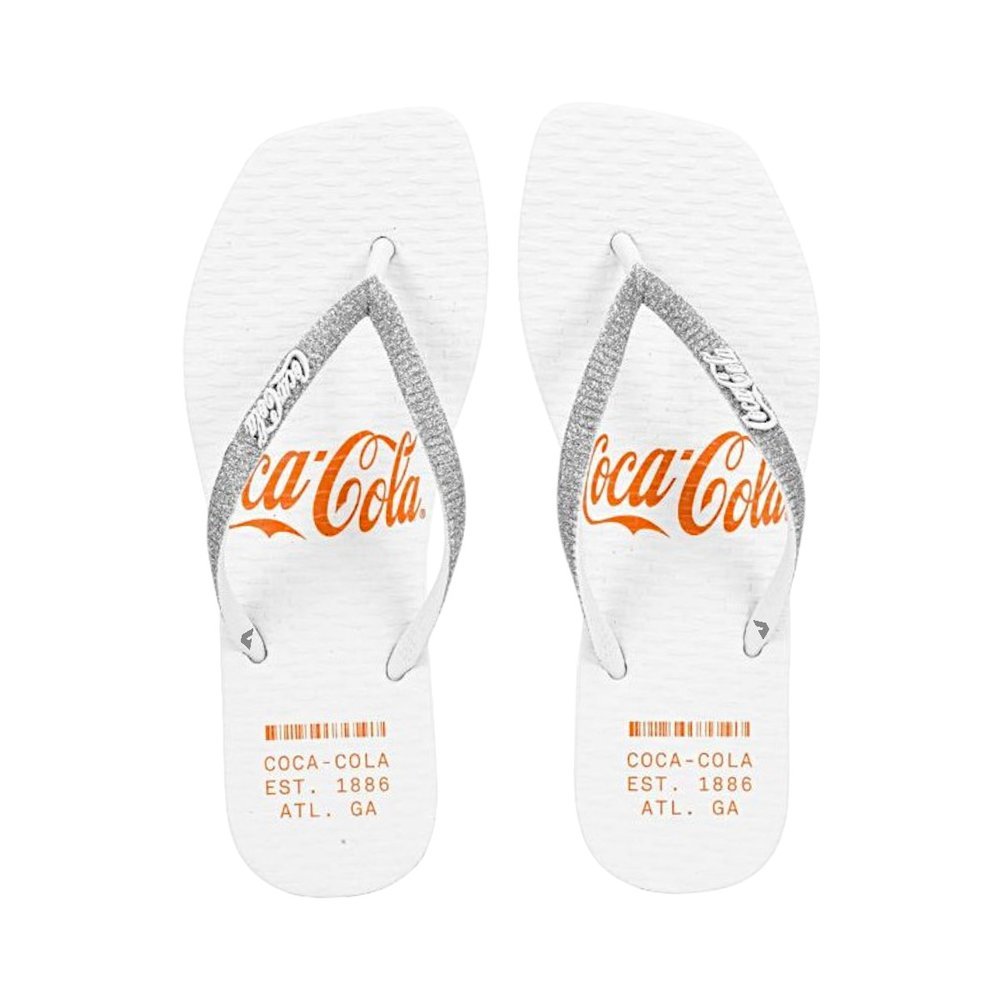 Chinelo Coca Cola Alma Square Feminino em Oferta na Shopee