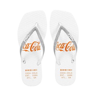 Chinelo Coca Cola Alma Square Feminino em Oferta na Shopee