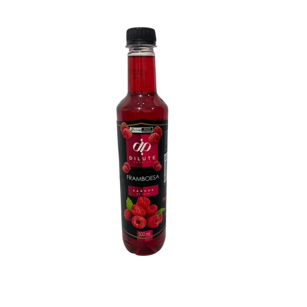 Dilute Xarope Framboesa 500mL Para Drinks Soda Italiana