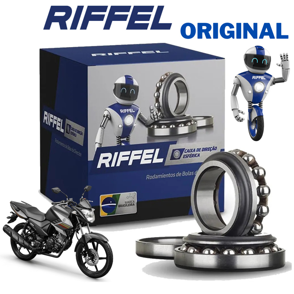 Caixa de Direção Esférica FAZER 150 - YBR FACTOR 125 - FACTOR 150 Original Riffel em Oferta na Shopee