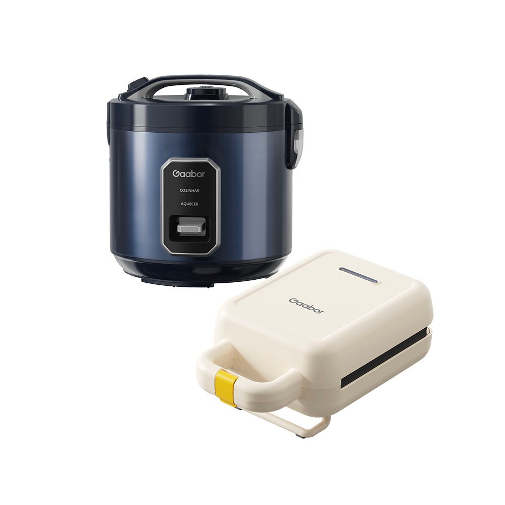 [Oferta Combinada]Gaabor Panela de Arroz Azul RC50M + Sanduicheira Elétrica SM60