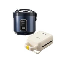 [Oferta Combinada]Gaabor Panela de Arroz Azul RC50M + Sanduicheira Elétrica SM60M Temperatura constante de dupla face