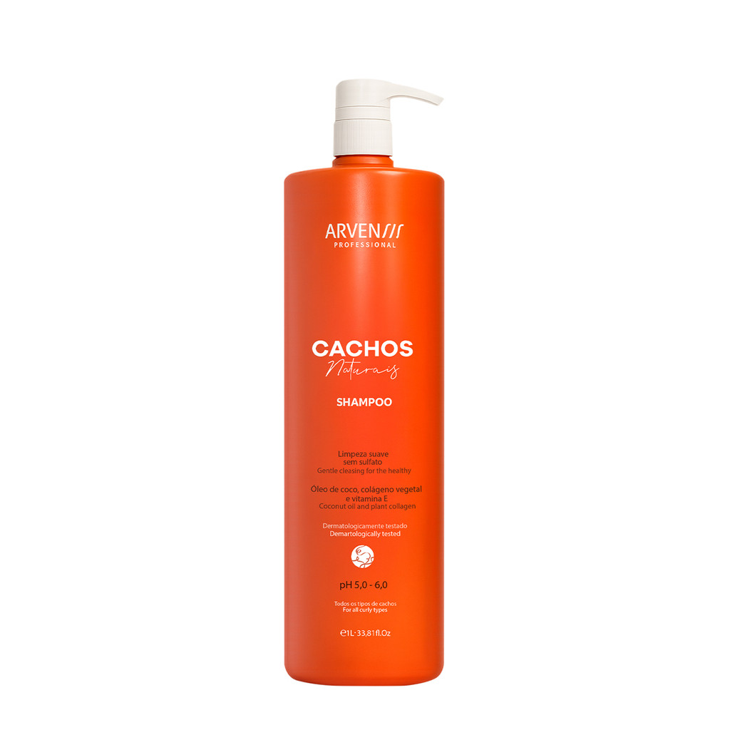 Arvensis Cachos Naturais - Shampoo Sem Sulfato 1L