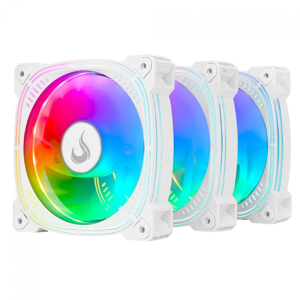 Kit Fan Com 3 Unidades Rise Mode Frost Pro, ARGB, 120mm, Branco, RM-CF-02-ARGB · foto 2