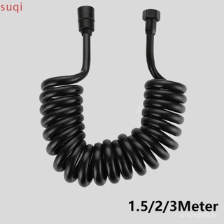 SUQI Mangueira De Chuveiro De Mola De 1.5/2/3 Metros , Pulverizador De Banho Flexível Estilo Linha Telefônica , Tubo De