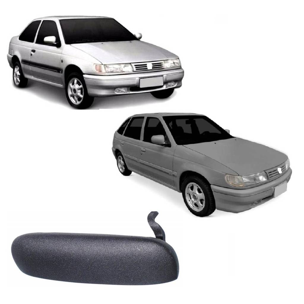 Macaneta Externa Metal Preta Logus Pointer 1993 a 1996  Lado