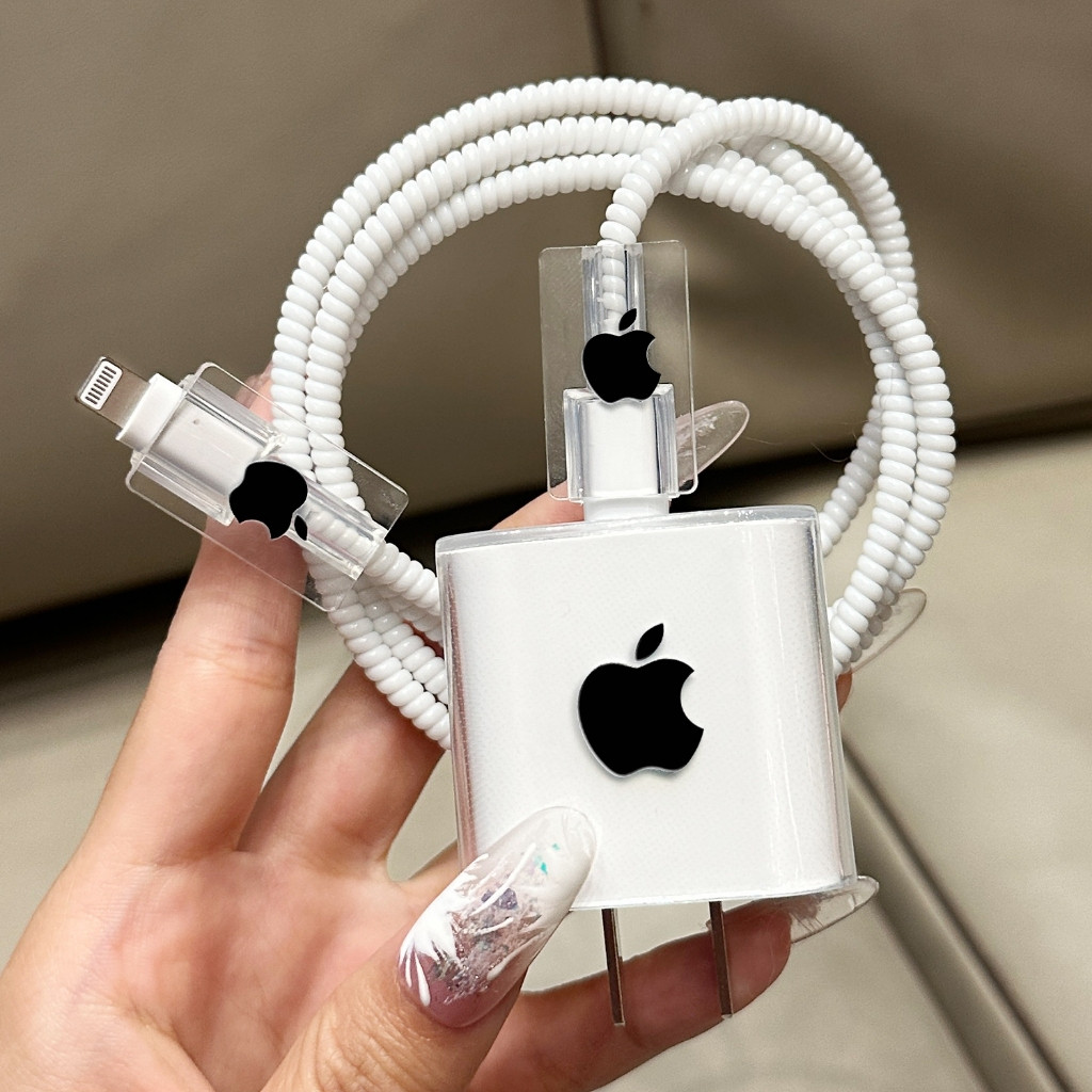 Adequado para iPhone15/14/13 Carregador Universal 20W Capa Protetora Conjunto Anti-quebra de Cabo de Dados