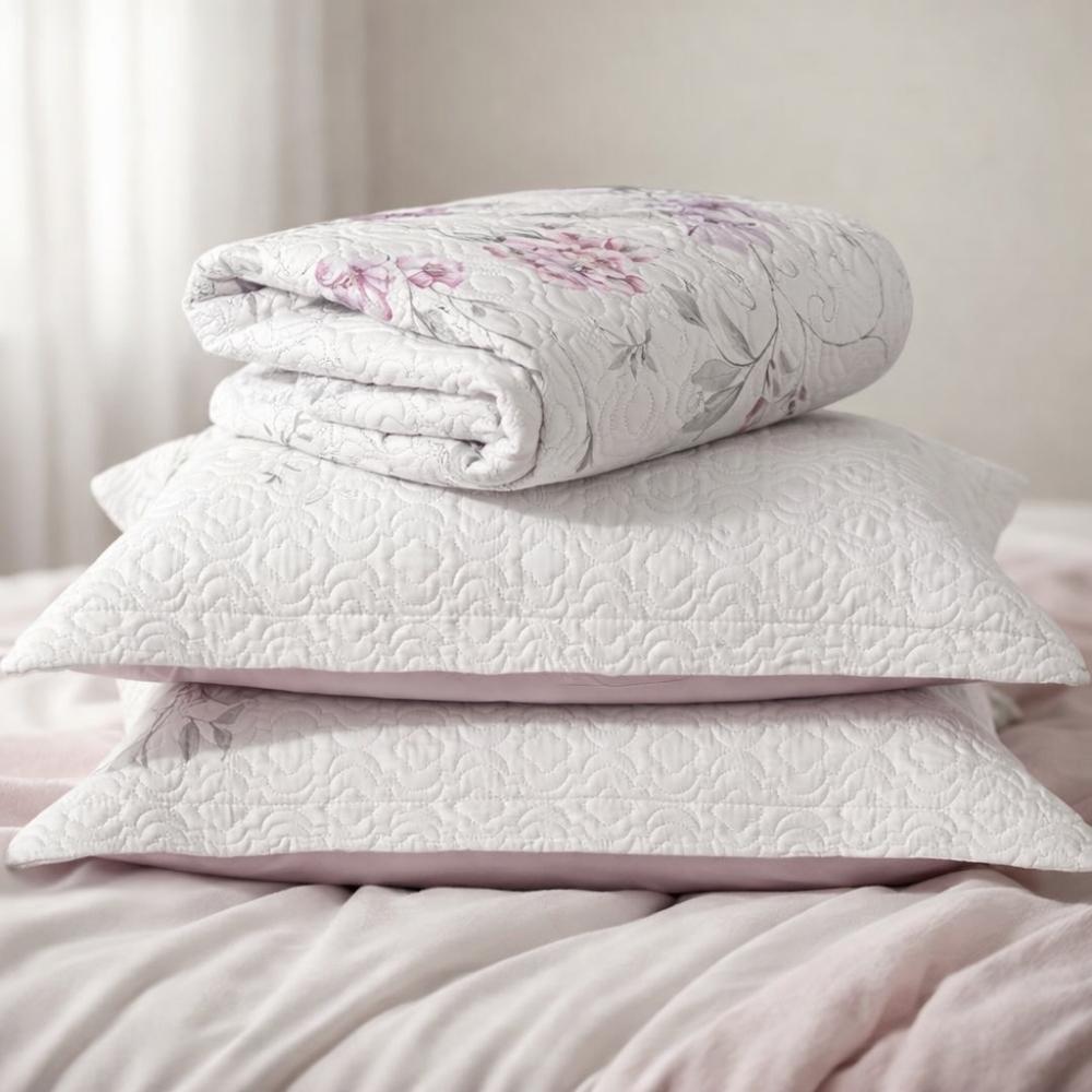 Kit Colcha Cobre Leito King Portinari 3 Peças Cama Casal Padrão Queen Dupla Face Toque Macio