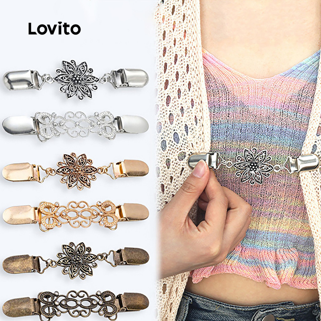 Lovito Broches de diamante LCS31A180 em Oferta na Shopee