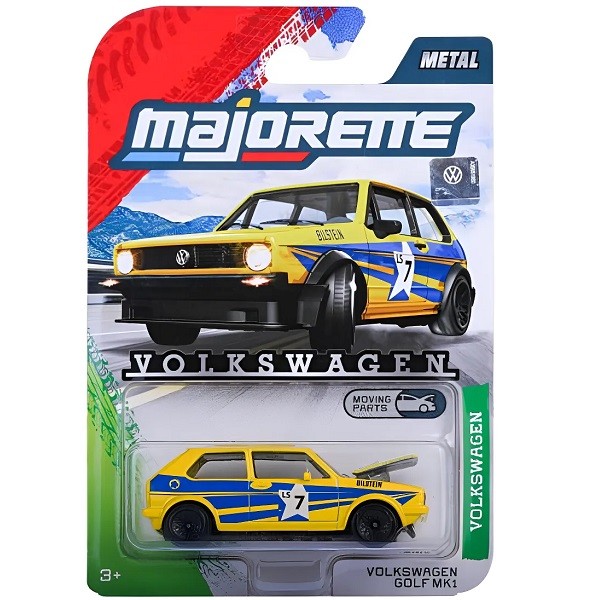 Carro Miniatura Volkswagen GOLF MK1 Amarelo Majorette