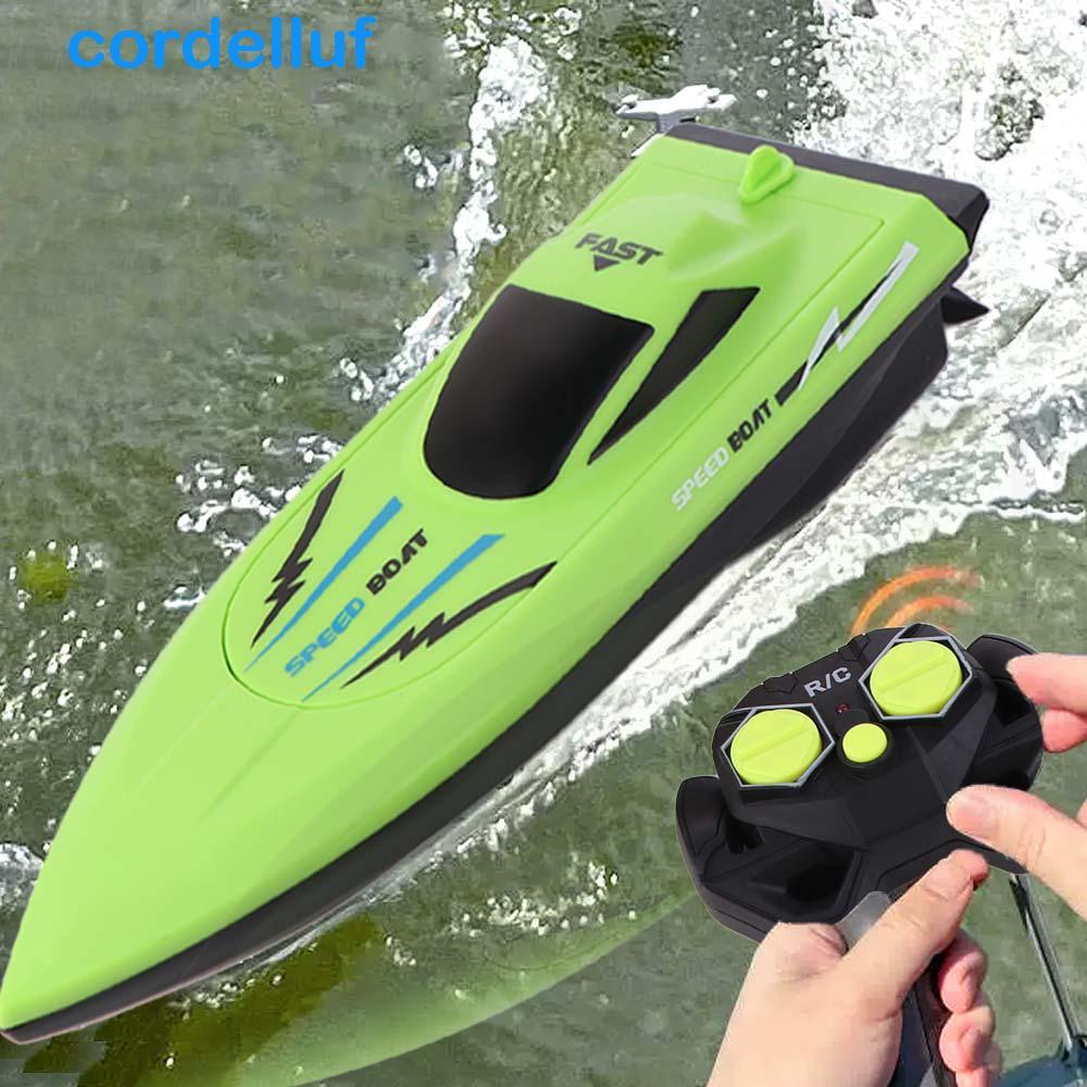Barcos CORDELLUF Racer RC , Barco De Controle Remoto À Prova D'água De Alta Velocidade , Brinquedo De Lancha Sem Fio De