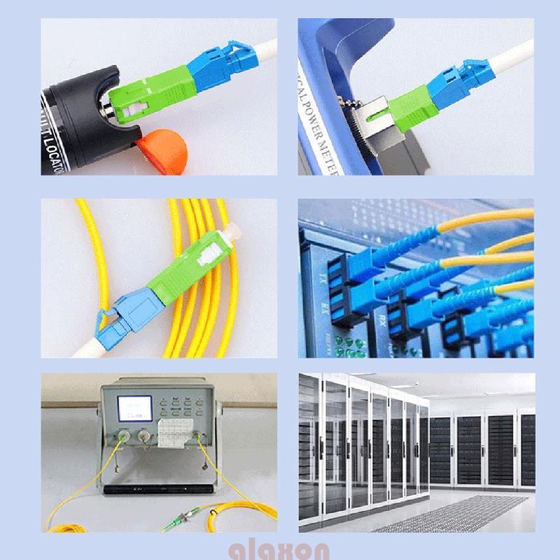 SCMale Para LC Fêmea Conversor Adaptador Híbrido Fibra Modo Único Telecomunicações Ethernet