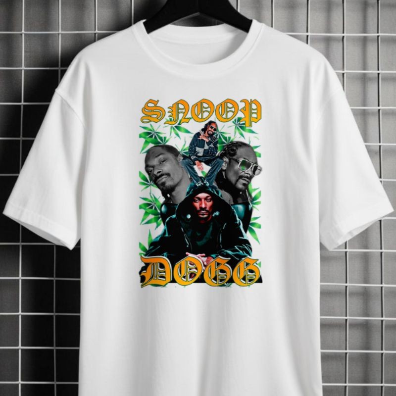 Camiseta Unissex Graphic Snoop Dogg Boolteg Camisa 100% Algodão BTL 203