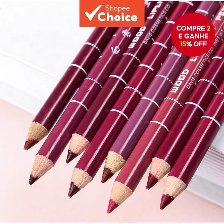 Vem Com Um Apontador De Lápis-Delineador Labial , De Batom Acessível De Longa Duração E Colorido