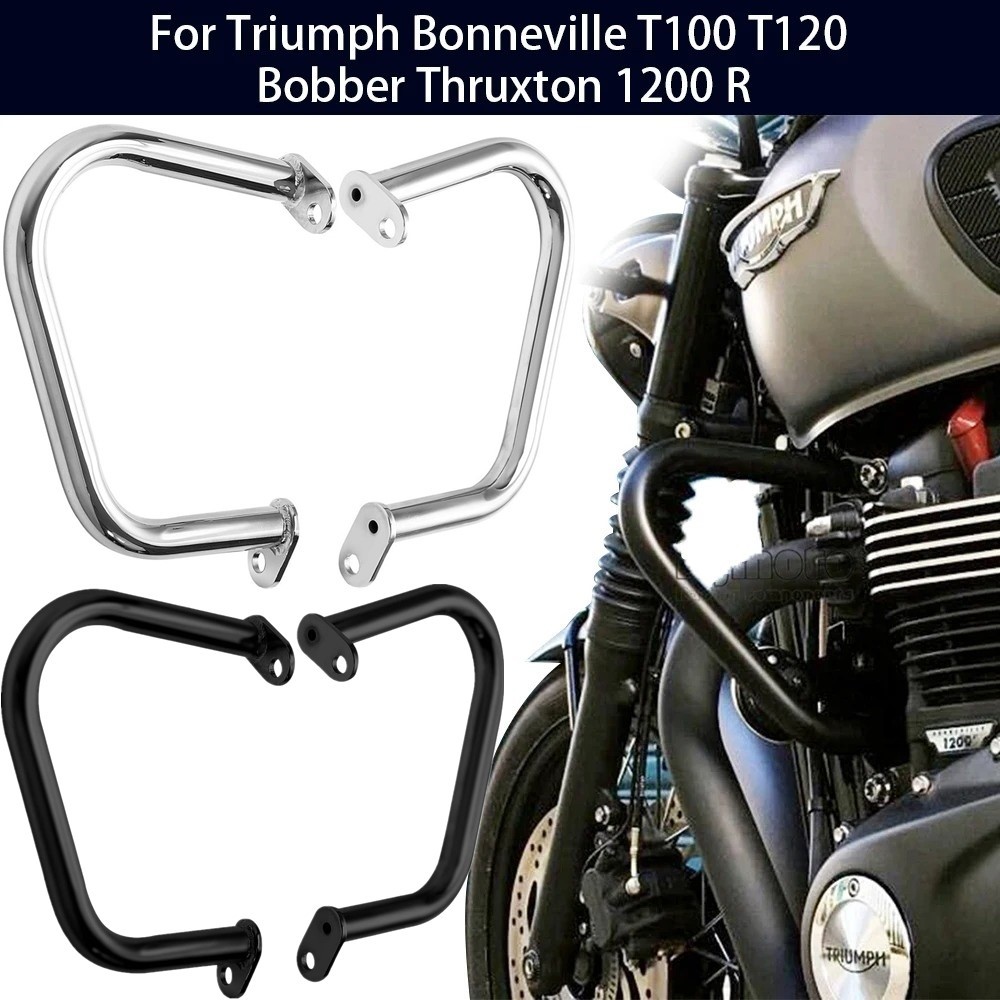 Protetor De Motor De Motocicleta , Barra De Colisão Rodoviária , Amortecedor De Proteção Para Triumph Bonneville T100 T1