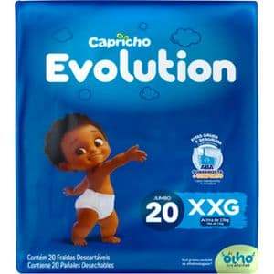 Fralda Descartável Capricho Evolution XXG 20 un