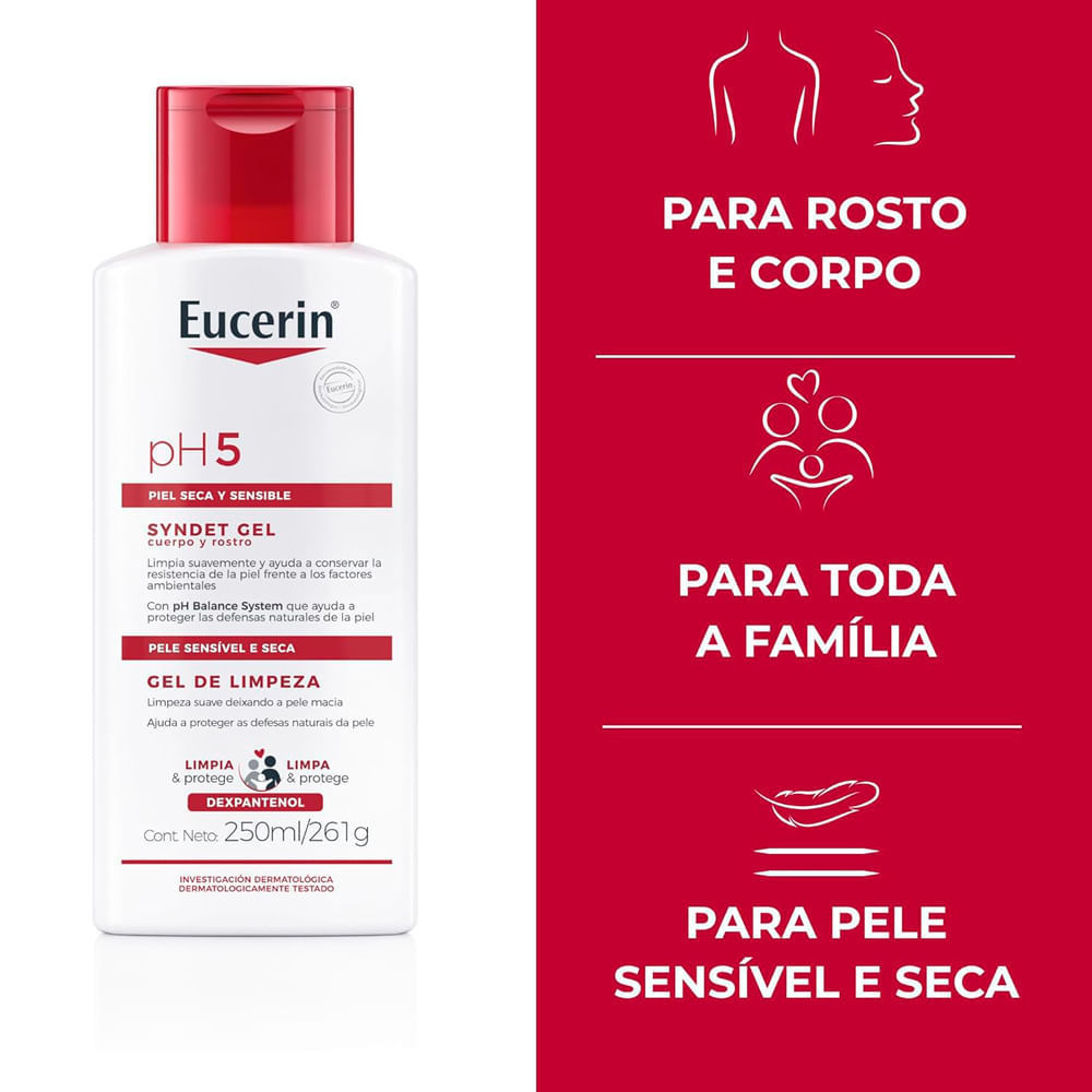 Detalhes do Eucerin pH5 Gel de Limpeza 250ml