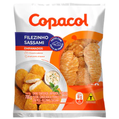 Copacol Filézinho de Frango Sassami Temperado e Empanado 700g