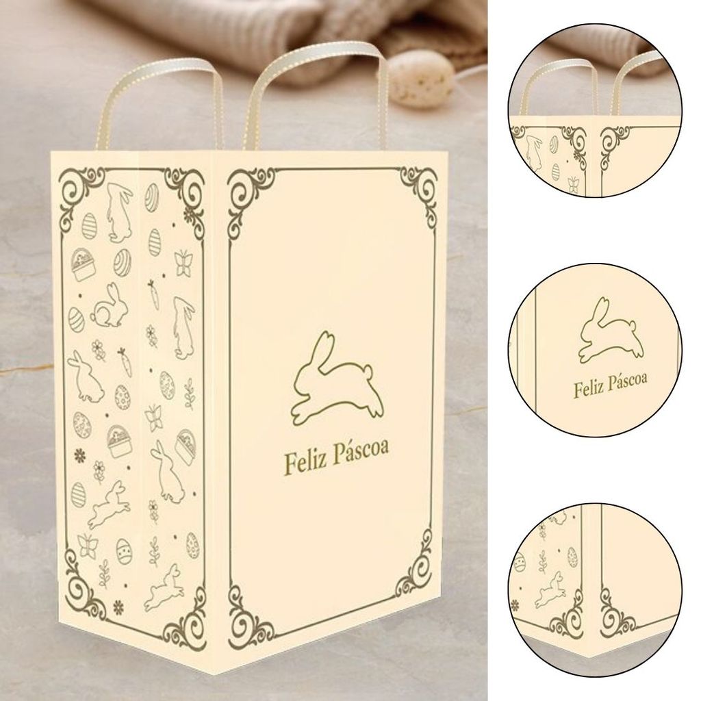 10 SACOLA PÁSCOA P 18x12x25 - PASCOA LUZ 5867 ( IDEIA PÁSCOA 2026 ) em Oferta na Shopee