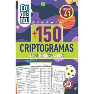 Livro Coquetel + de 150 Criptogramas 41 em Oferta na Shopee